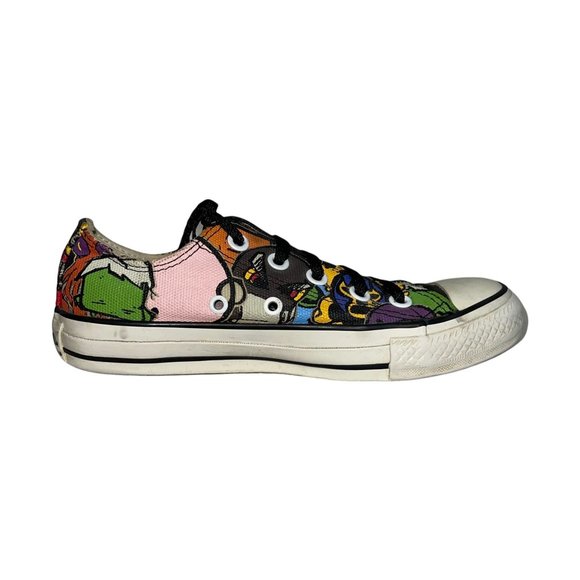 Converse All Star Colorful Graphic Graffiti Low Top Sneakers Men's 3 Women's 5 - Picture 6 of 10